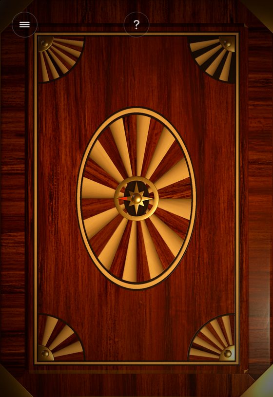 Folded: the inlaid lid of the jewelry box on the cover screen