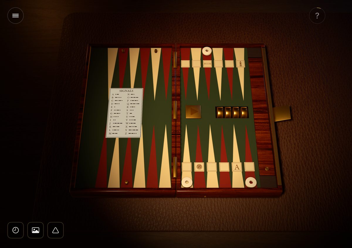 The folding game board open
