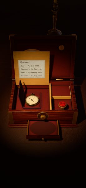 iPhone: the jewelry box open